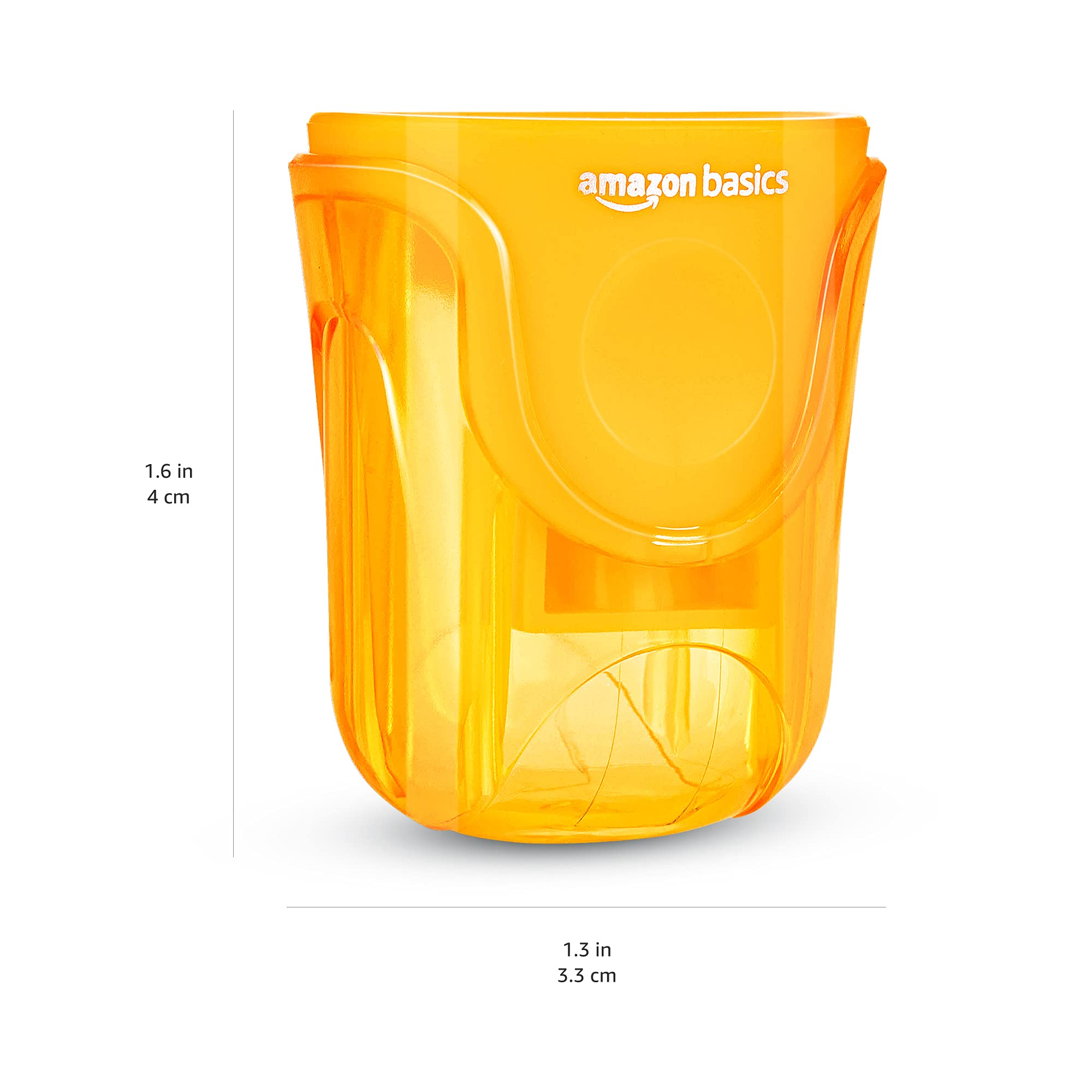 Amazon Basics Temperamatite 1 Foro con Contenitore 6 Pezzi
