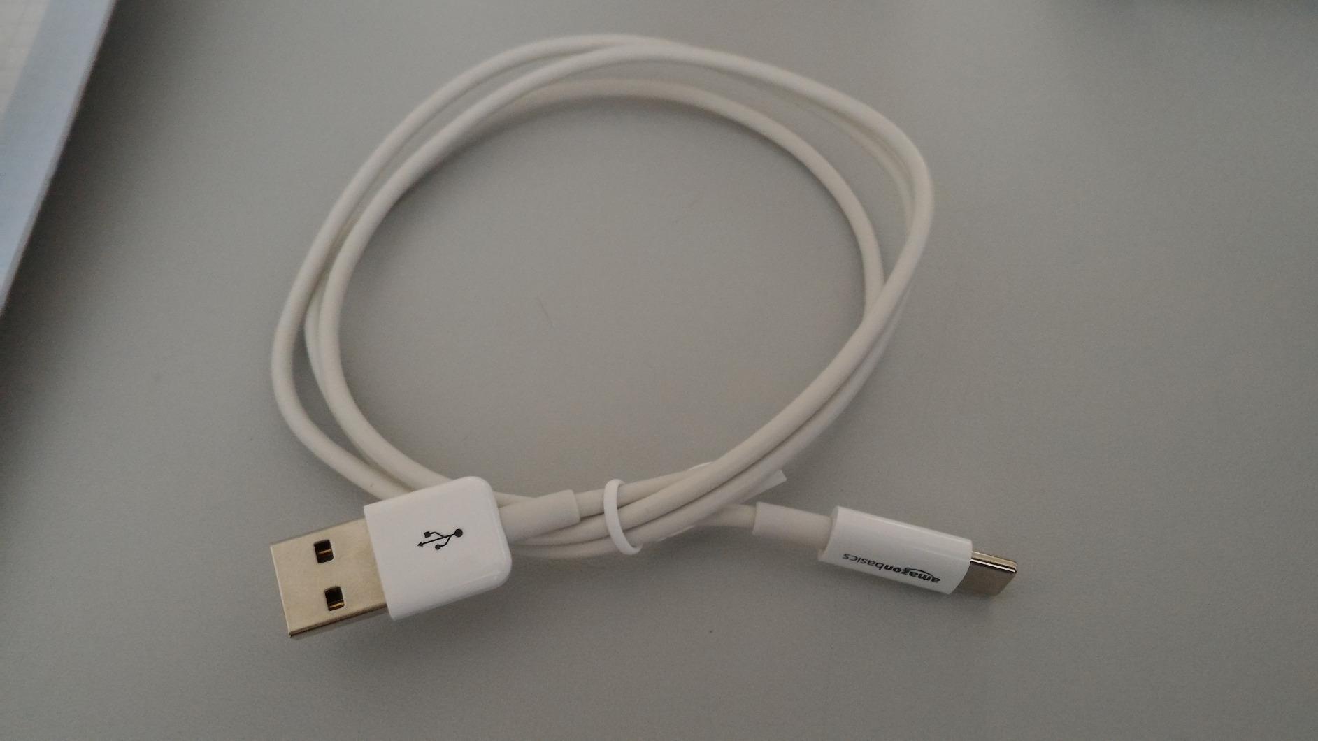 Amazon Basics Cavo USB-C USB-A 1,8 m Bianco 15W