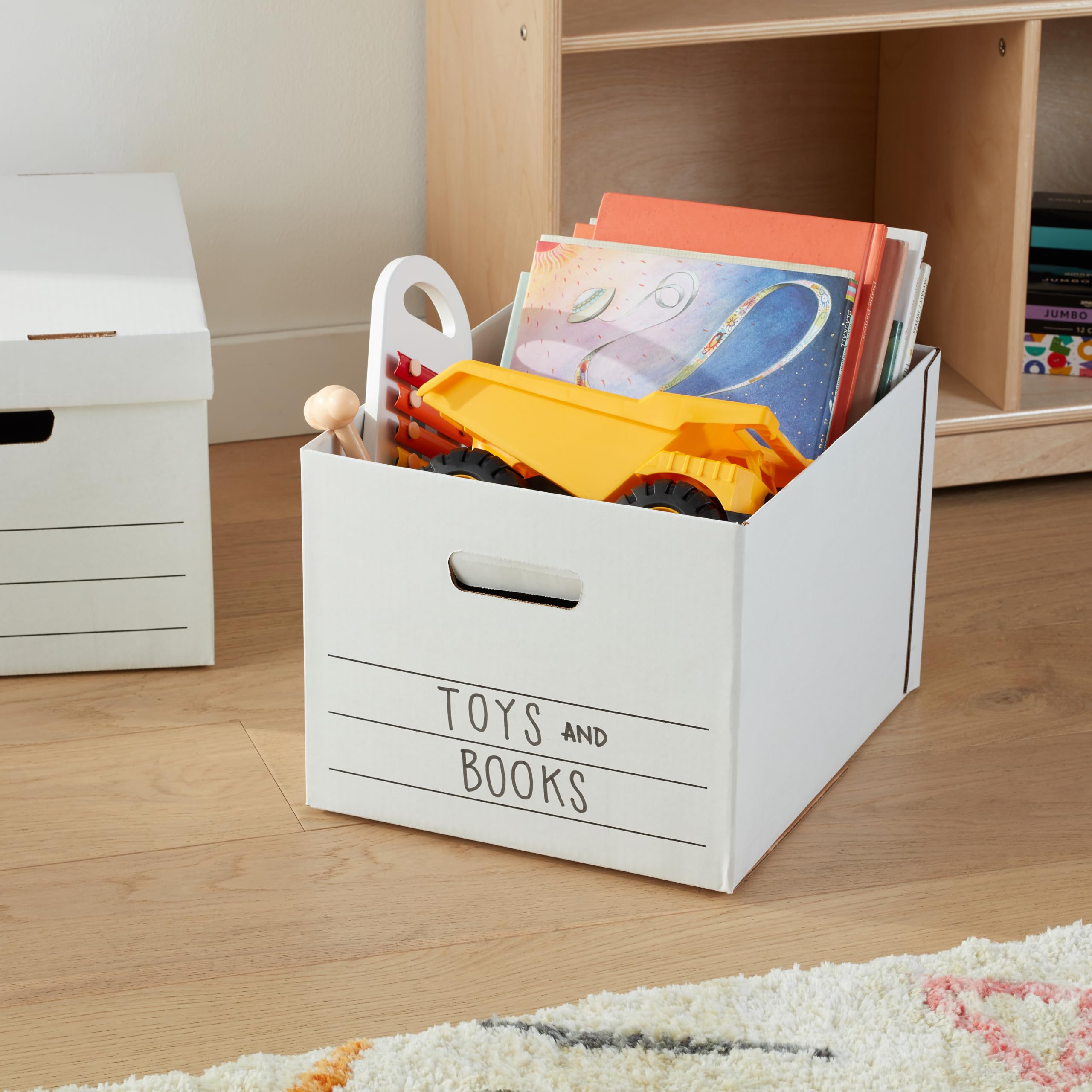 AmazonBasics Scatole archiviazione medie bianche 12 pezzi