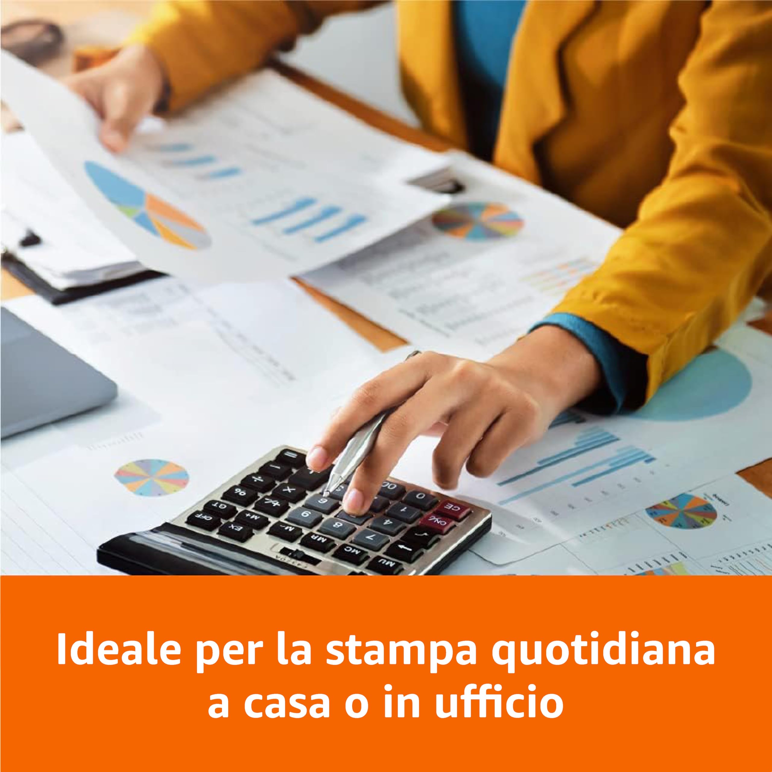 Amazon Basics Carta da Stampa Multiuso A4 80g 2500 Fogli Bianca