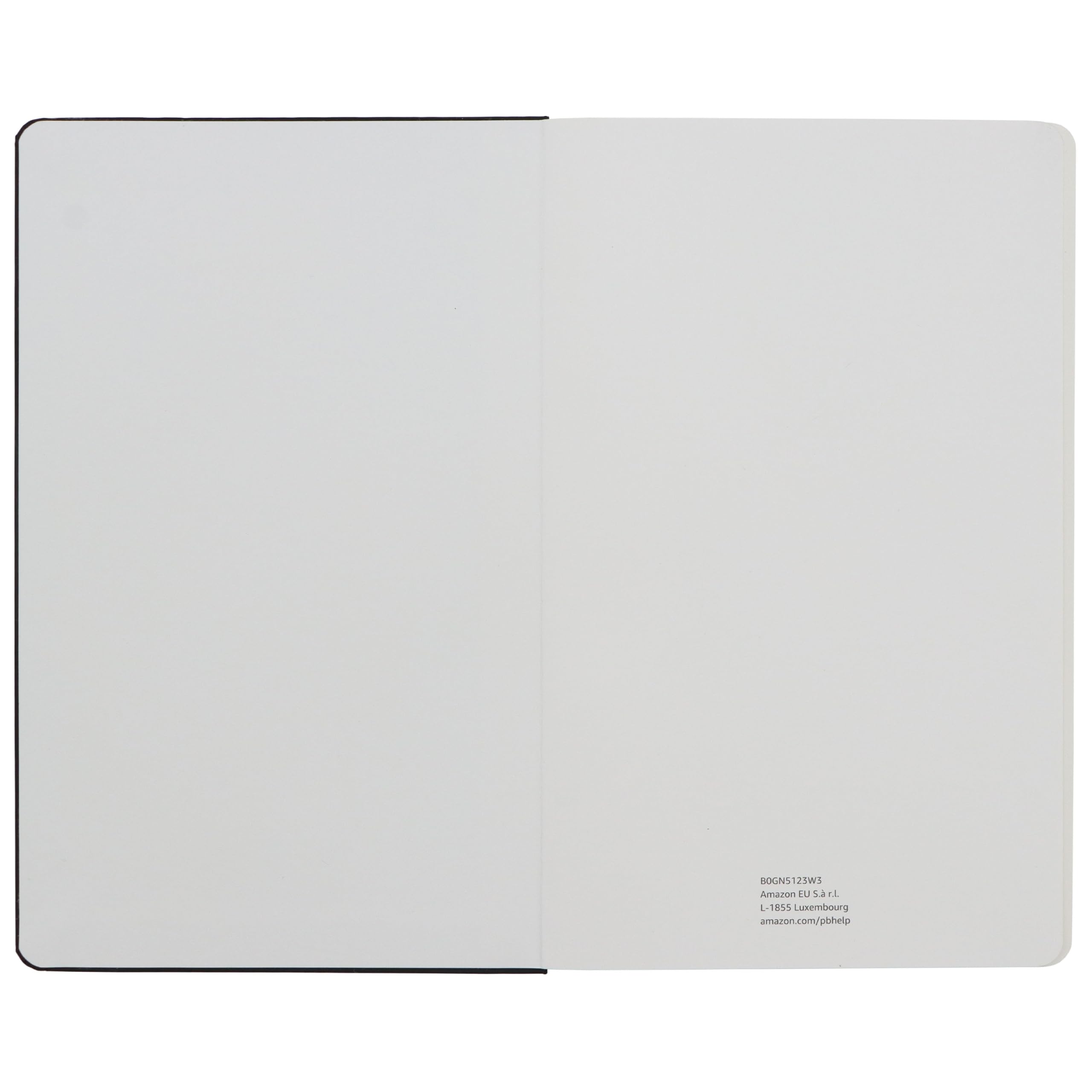 Amazon Basics Classico Taccuino Puntinato Nero 240 Pagine Rigido