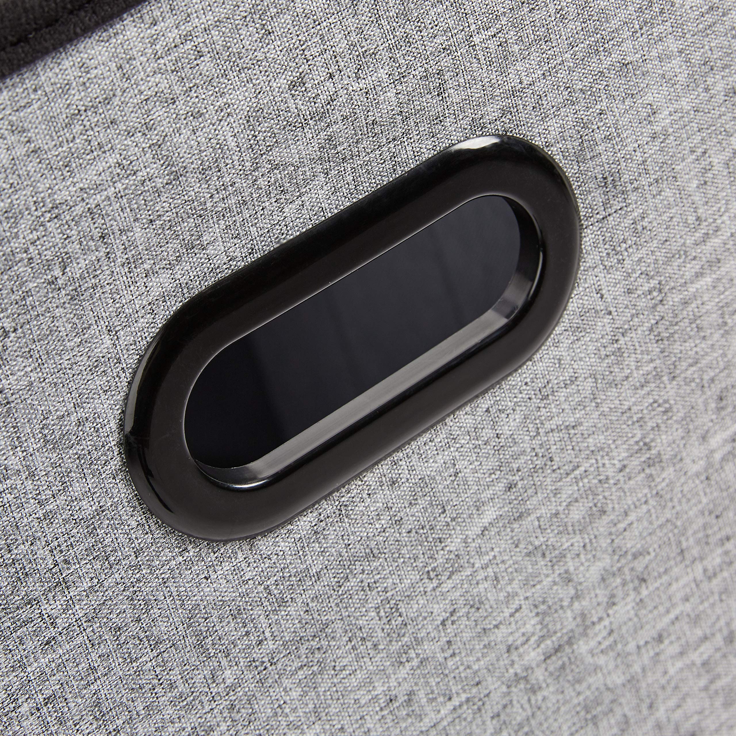 AmazonBasics Cesto Pieghevole con Coperchio Grigio Mélange 1pz