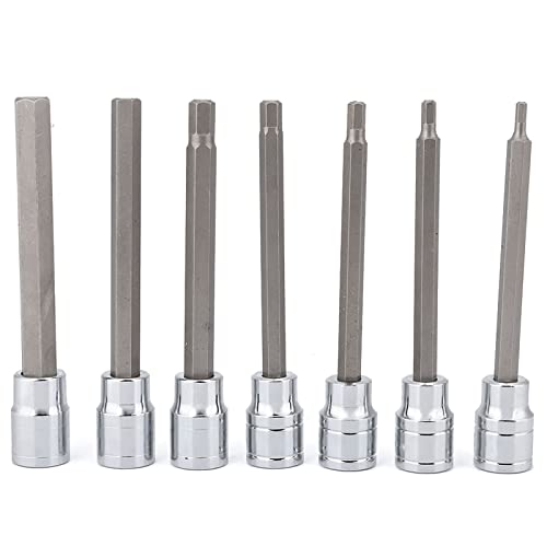 Elprico Set 7 Bussole Esagonali Lunghe 110mm Custodia