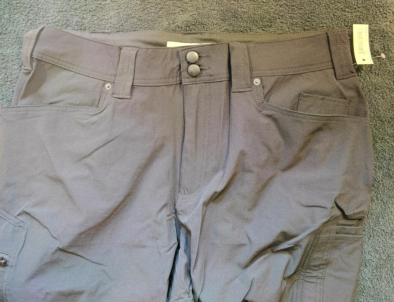AmazonBasics pantaloni utility ibridi uomo 38W/30L carbone