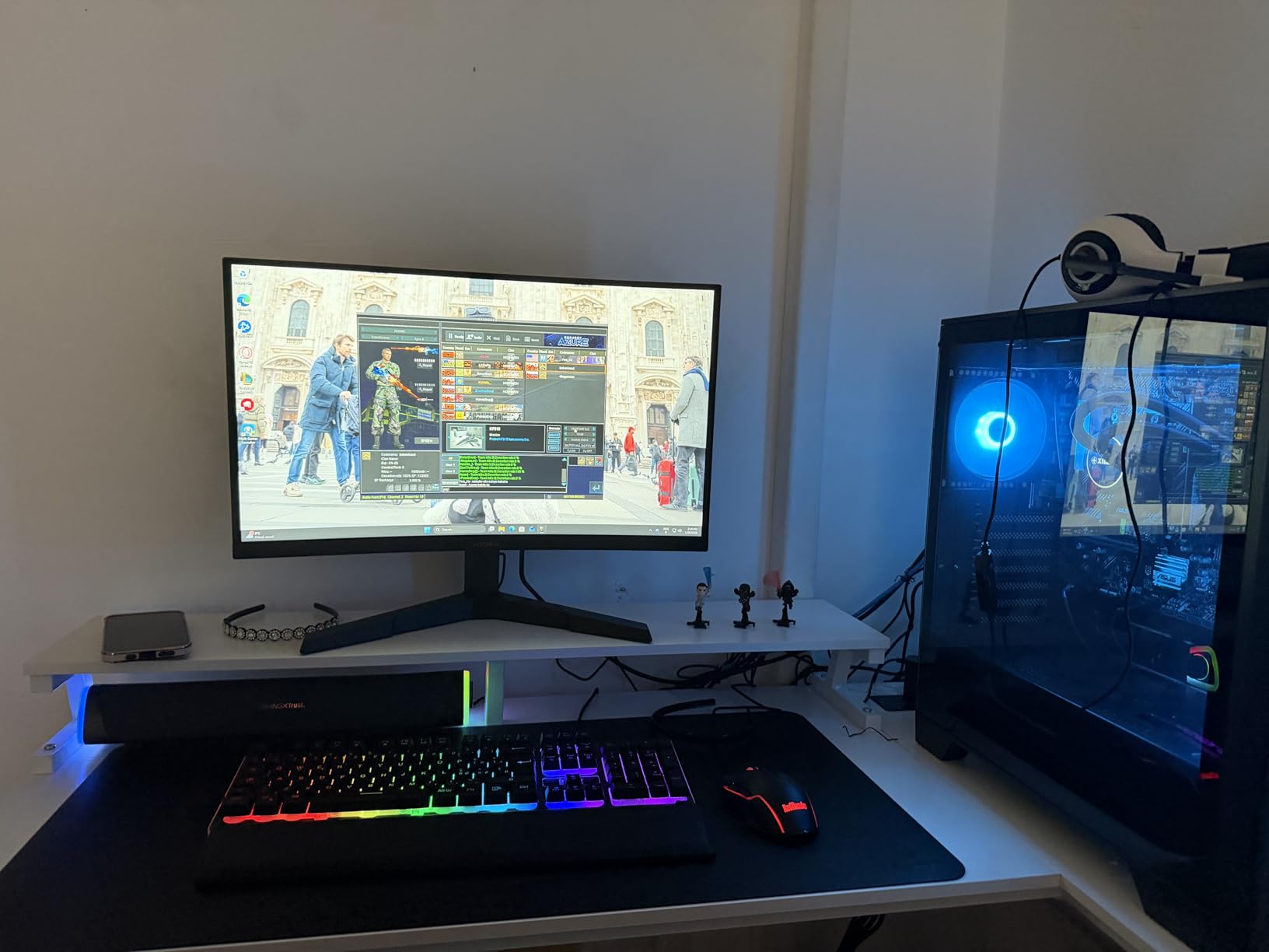 RedThunder K10 Combo Tastiera Mouse Gaming Nero RGB