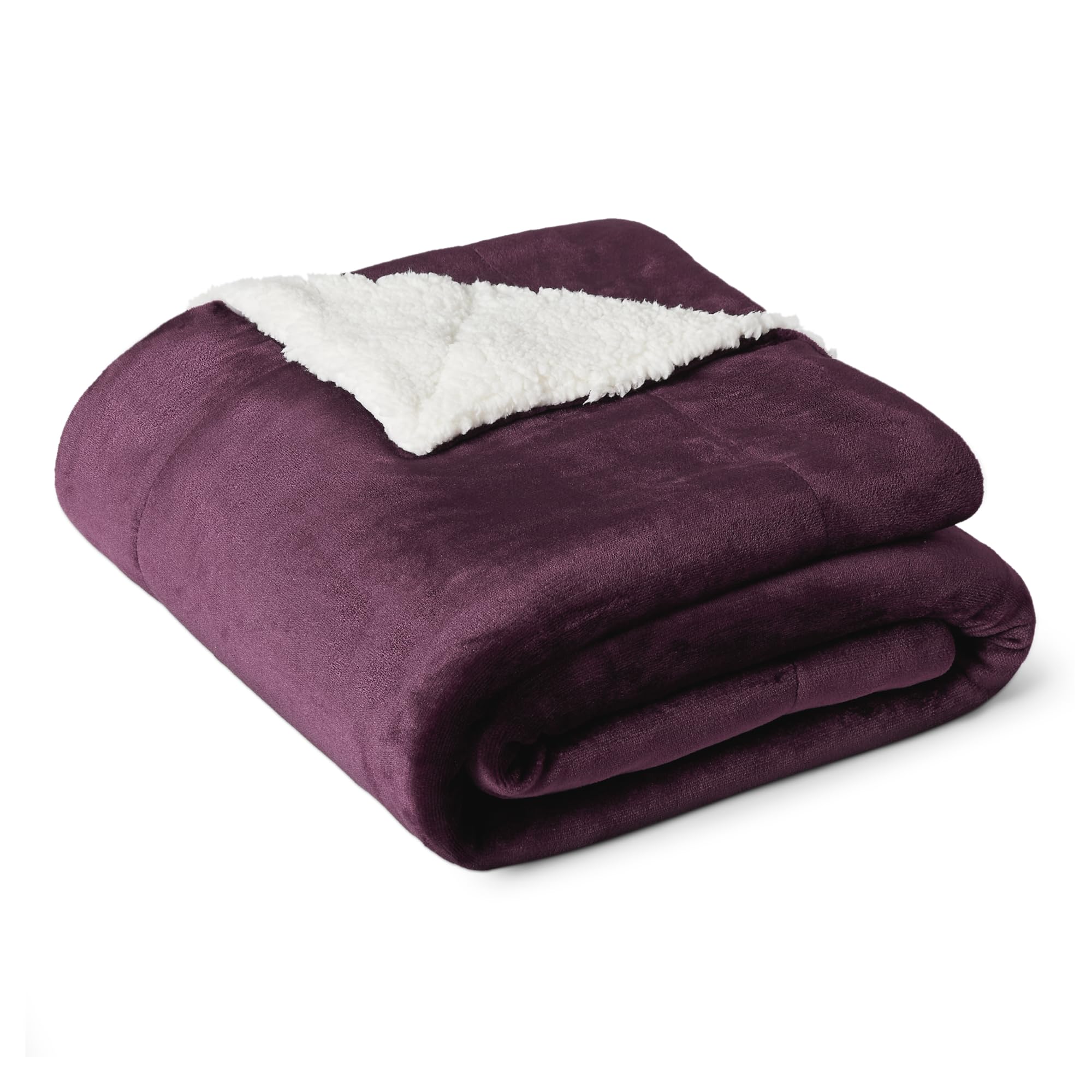Amazon Basics coperta sherpa marrone 127x152 reversibile