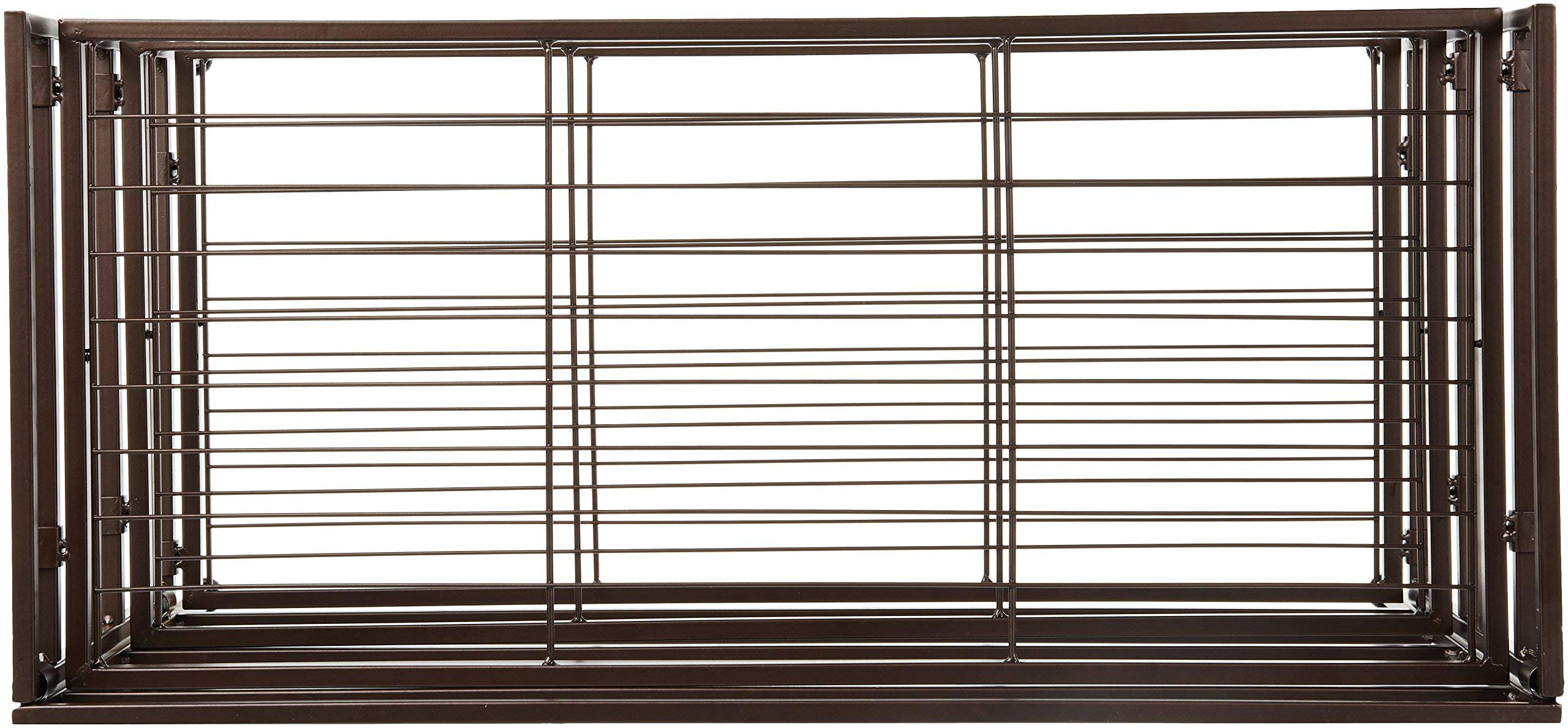 Amazon Basics Scarpiera 3 Ripiani 9 Paia Marrone 68x32x47,5 cm