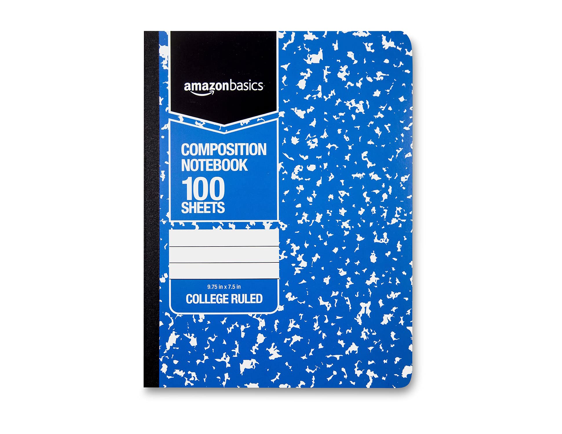 Amazon Basics College Quaderno a Righe 100 Fogli 4pz Marmo