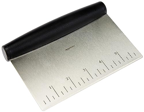 AmazonBasics raschietto tagliaimpasto acciaio inox 15 cm nero