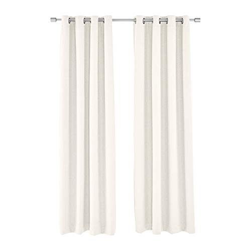 AmazonBasics Basket Weave 52x95 Tende Oscuranti Avorio 2 Pezzi