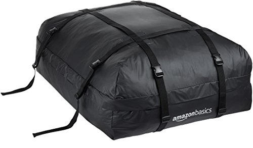 Amazon Basics Borsa da Tetto Auto 425L Nero Impermeabile