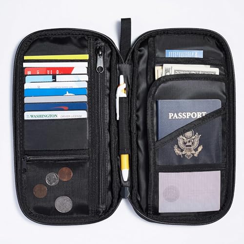 AmazonBasics ZH1510030R5 portadocumenti viaggio RFID nero