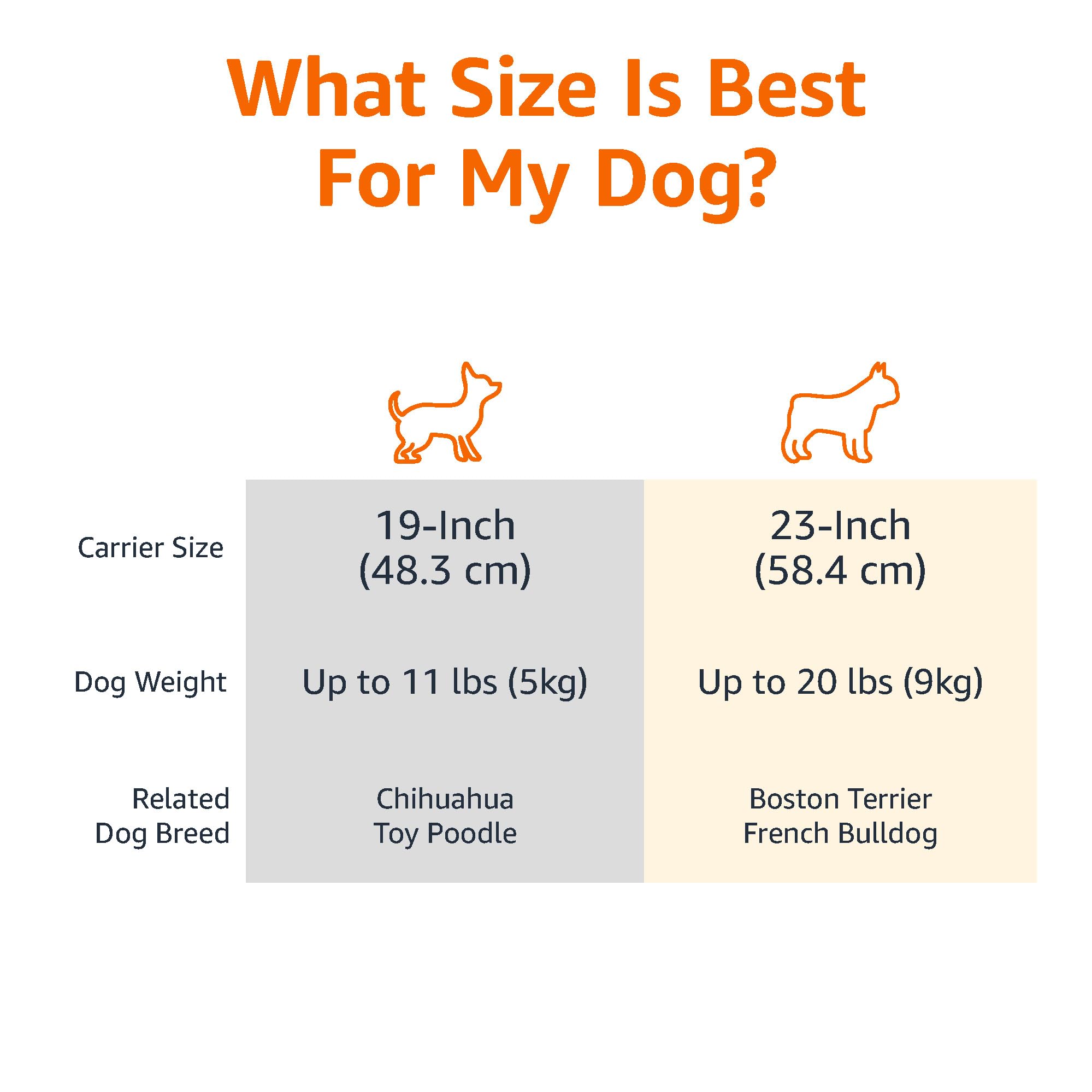 AmazonBasics Trasportino Rigido 60x40x33 cm per Cani e Gatti