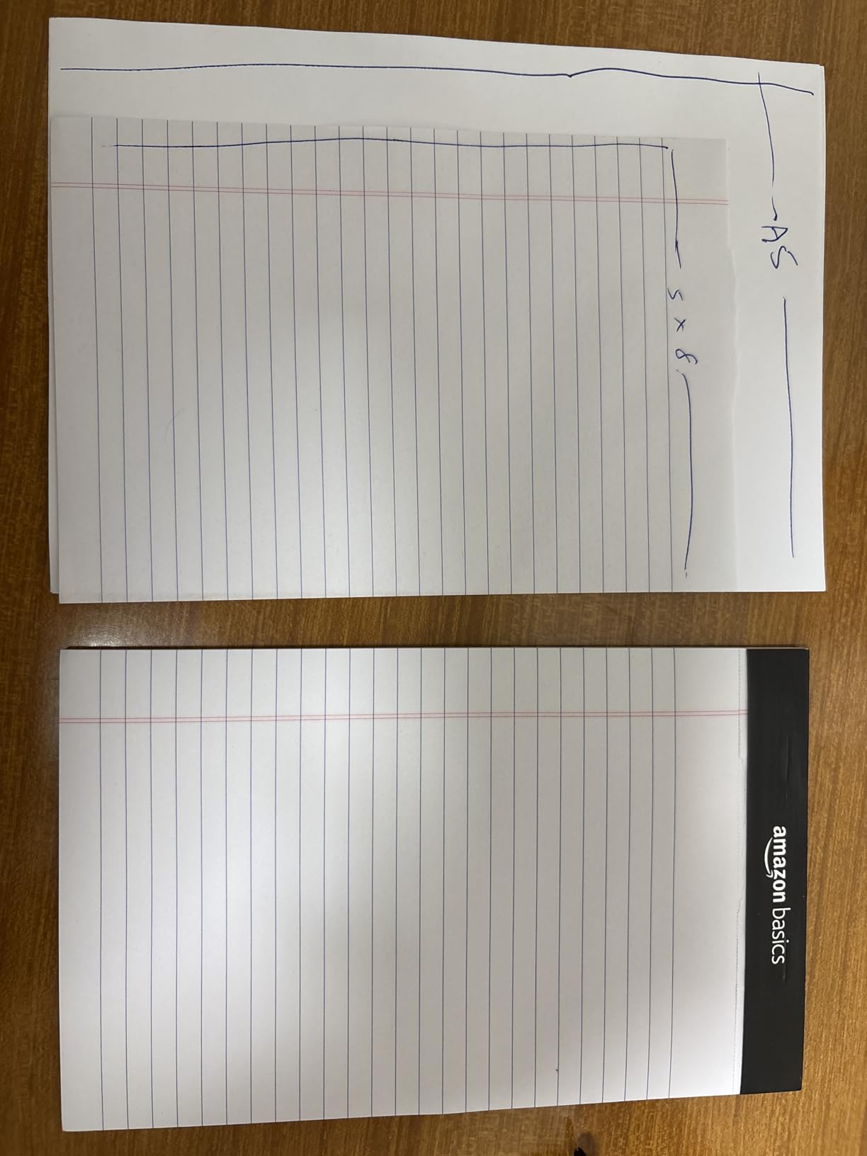Amazon Basics Ruled blocco notes 21,6x29,8 giallo 12 pezzi