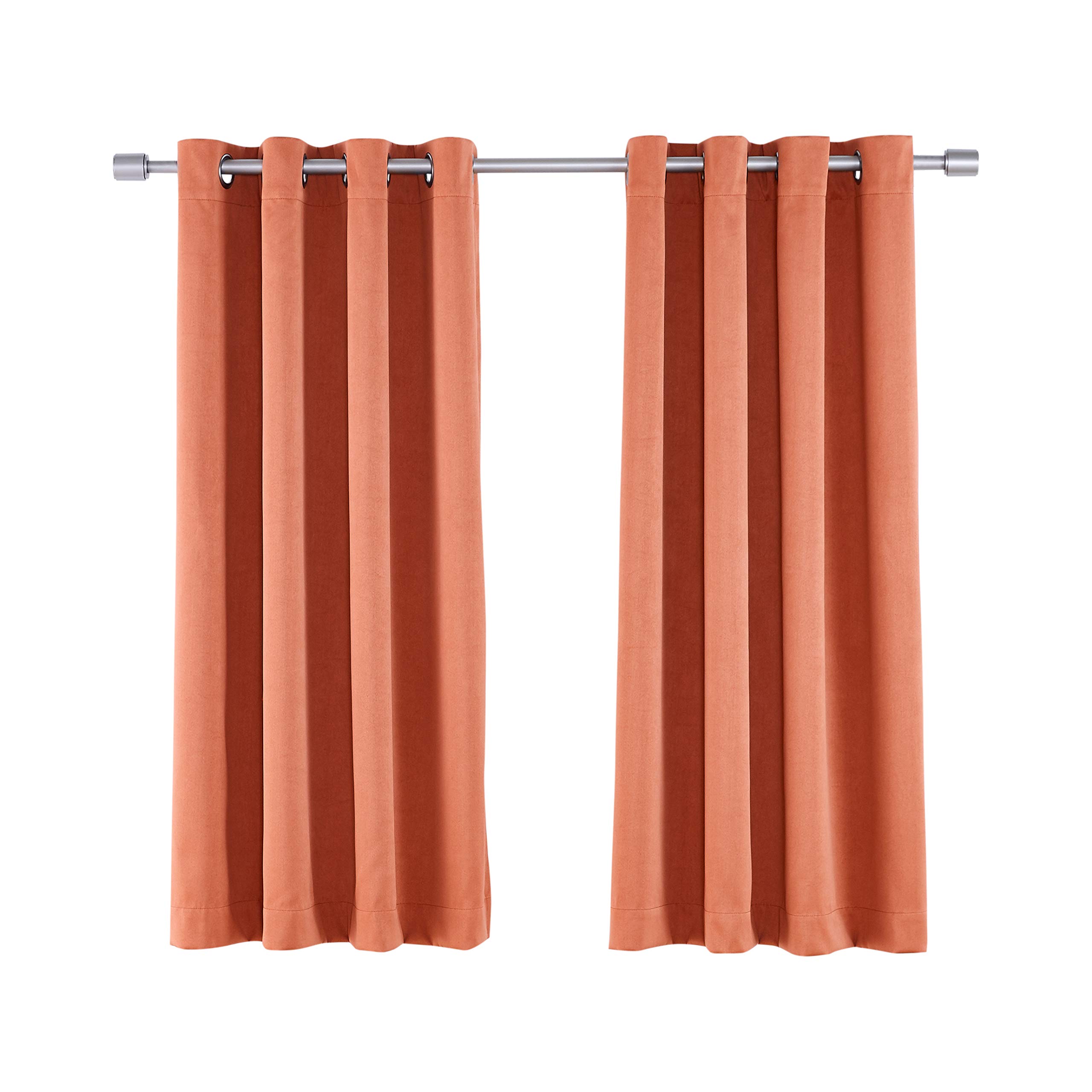 Amazon Basics Theatre Grade tende 132x160 cm terracotta oscuranti 2pz