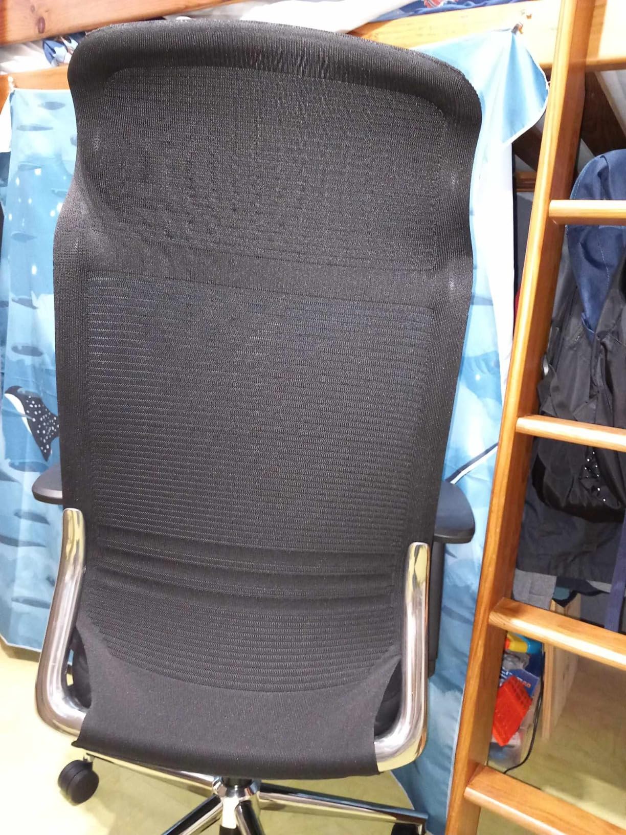 Amazon Basics Sedia Ufficio Ergonomica Nera Schienale Alto in Rete