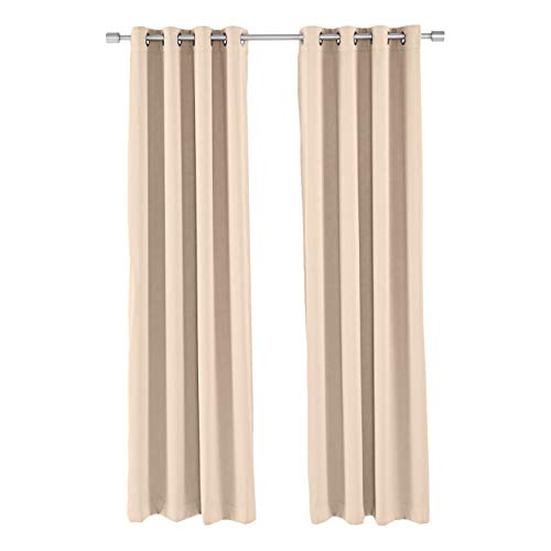 Amazon Basics Theatre Grade tende 132x213 cm taupe oscuranti 2 pezzi