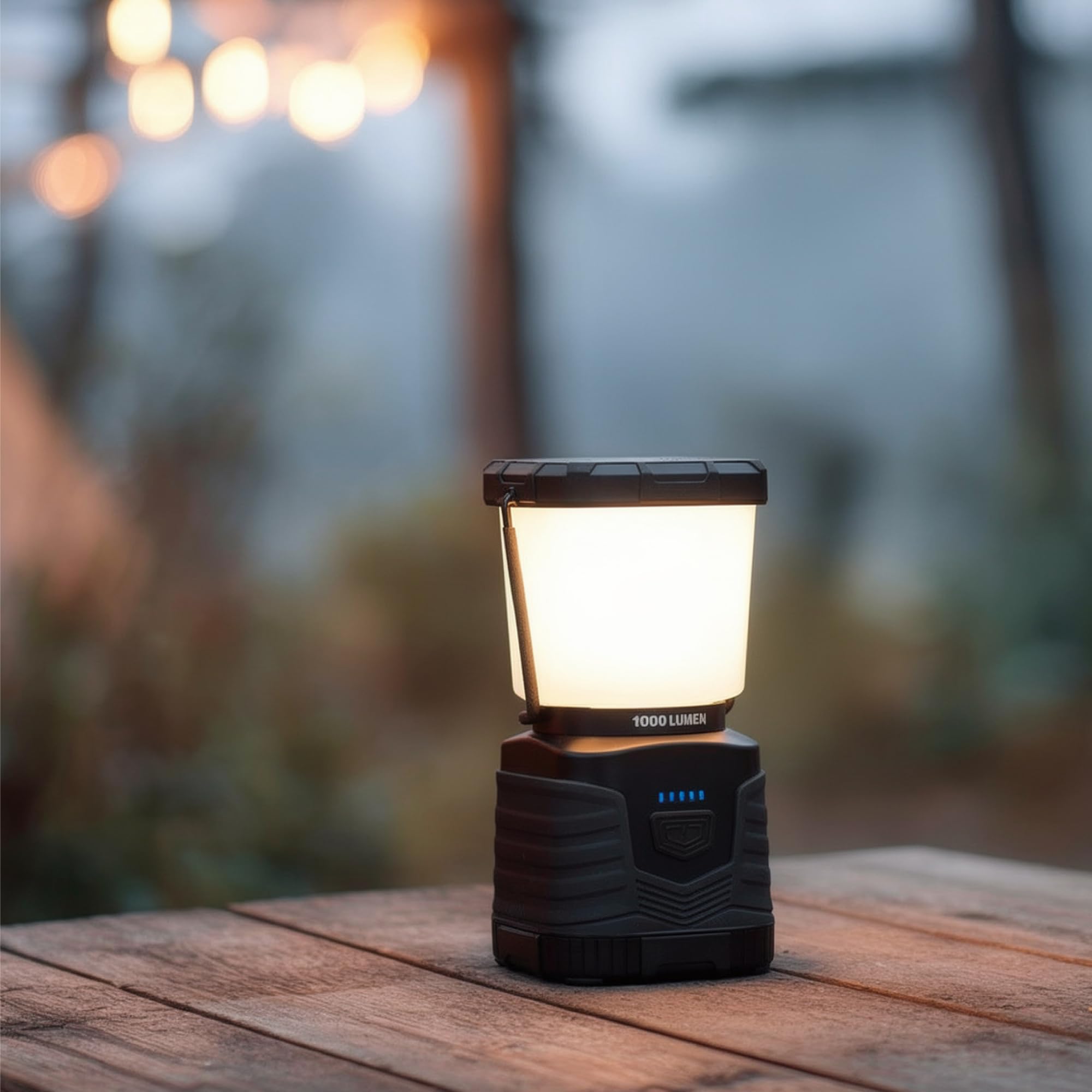 Amazon Basics Lanterna Campeggio LED 1000 Lumen Nera