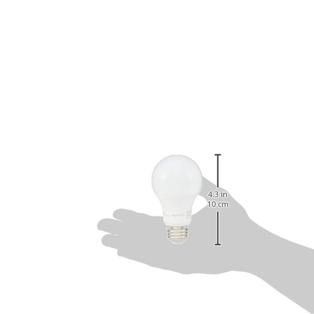 Amazon Basics A19 Lampadina LED E27 60W 6pz Bianco Caldo