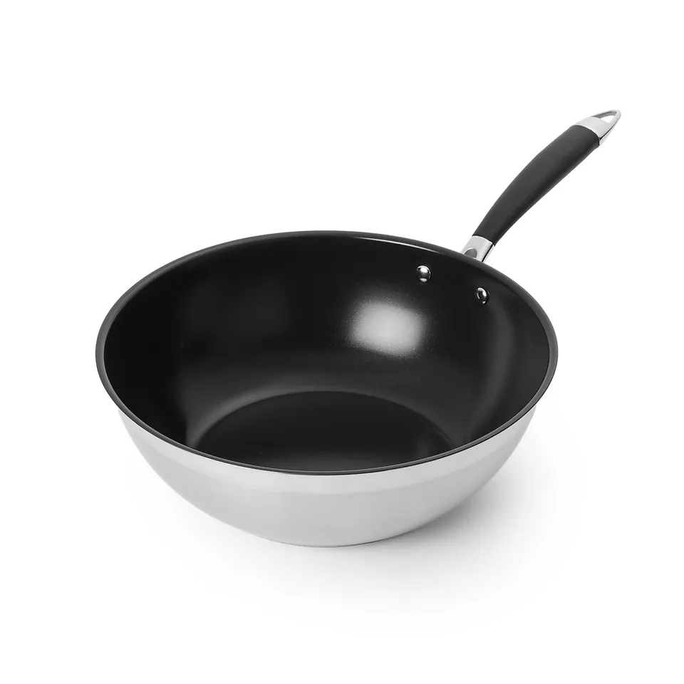 Amazon Basics Padella Wok Ceramica Antiaderente 28 cm