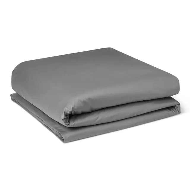 Amazon Basics Deluxe copripiumino 220x240 grigio scuro cotone raso
