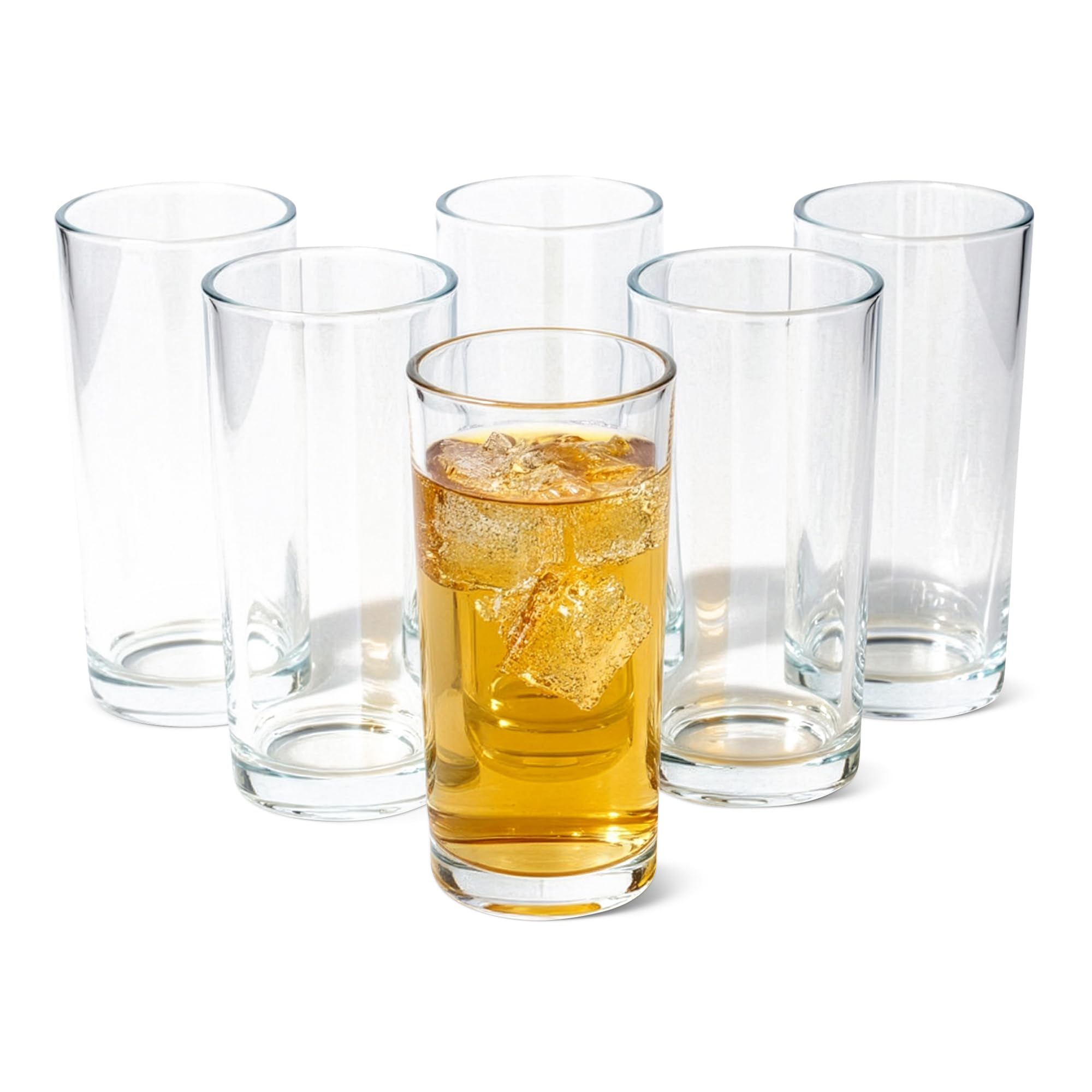 Amazon Basics Bicchieri Vetro 325 ml Set 6 Pezzi Lavastoviglie