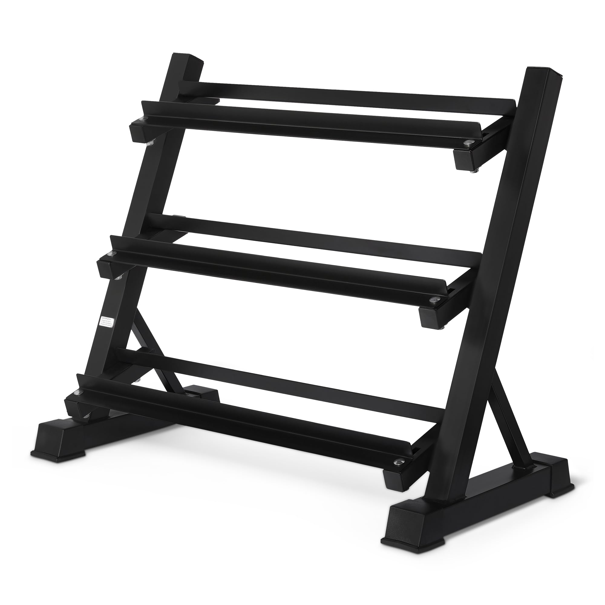 Amazon Basics rack manubri 3 livelli nero acciaio