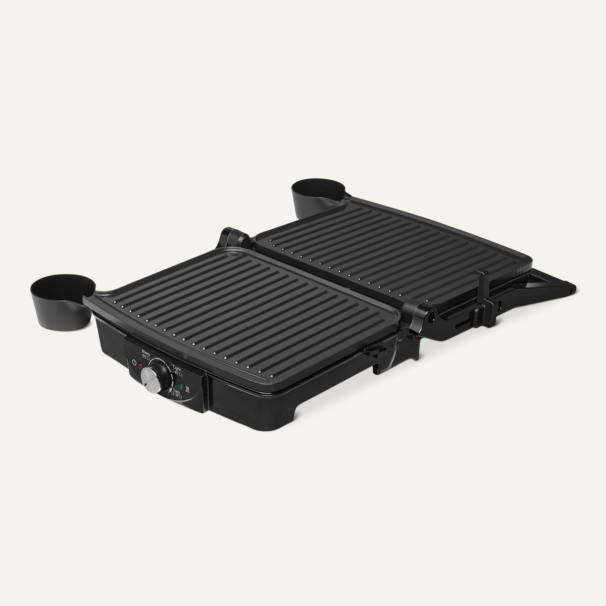 Amazon Basics Griglia Elettrica Contatto 2000W Nera Piastre