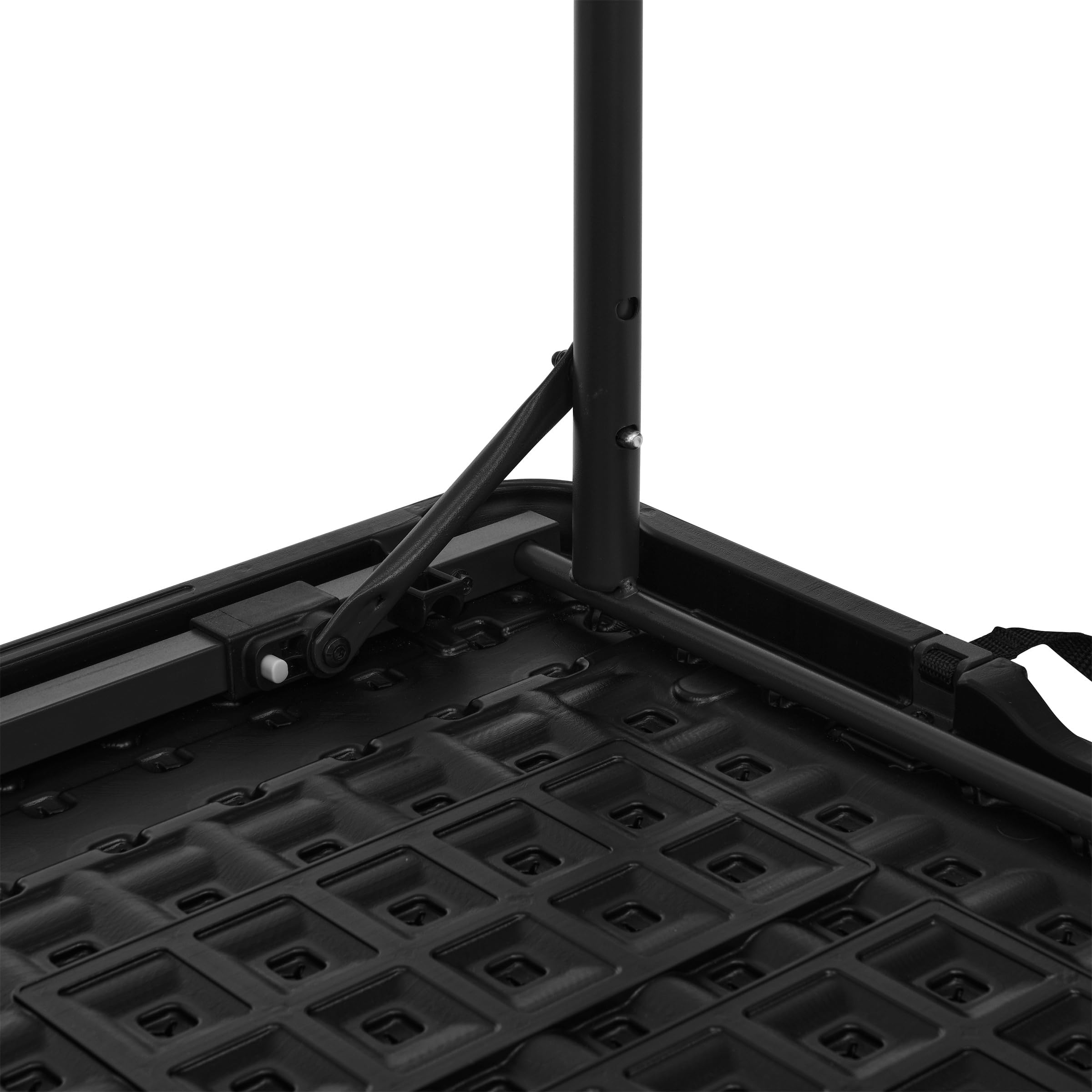 AmazonBasics Tavolo Pieghevole 121 cm Nero Altezza Regolabile