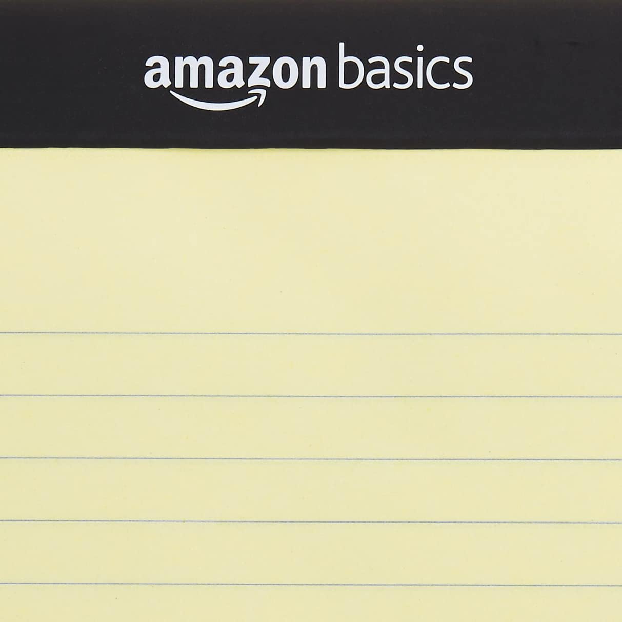 Amazon Basics Ruled blocco notes 21,6x29,8 giallo 12 pezzi