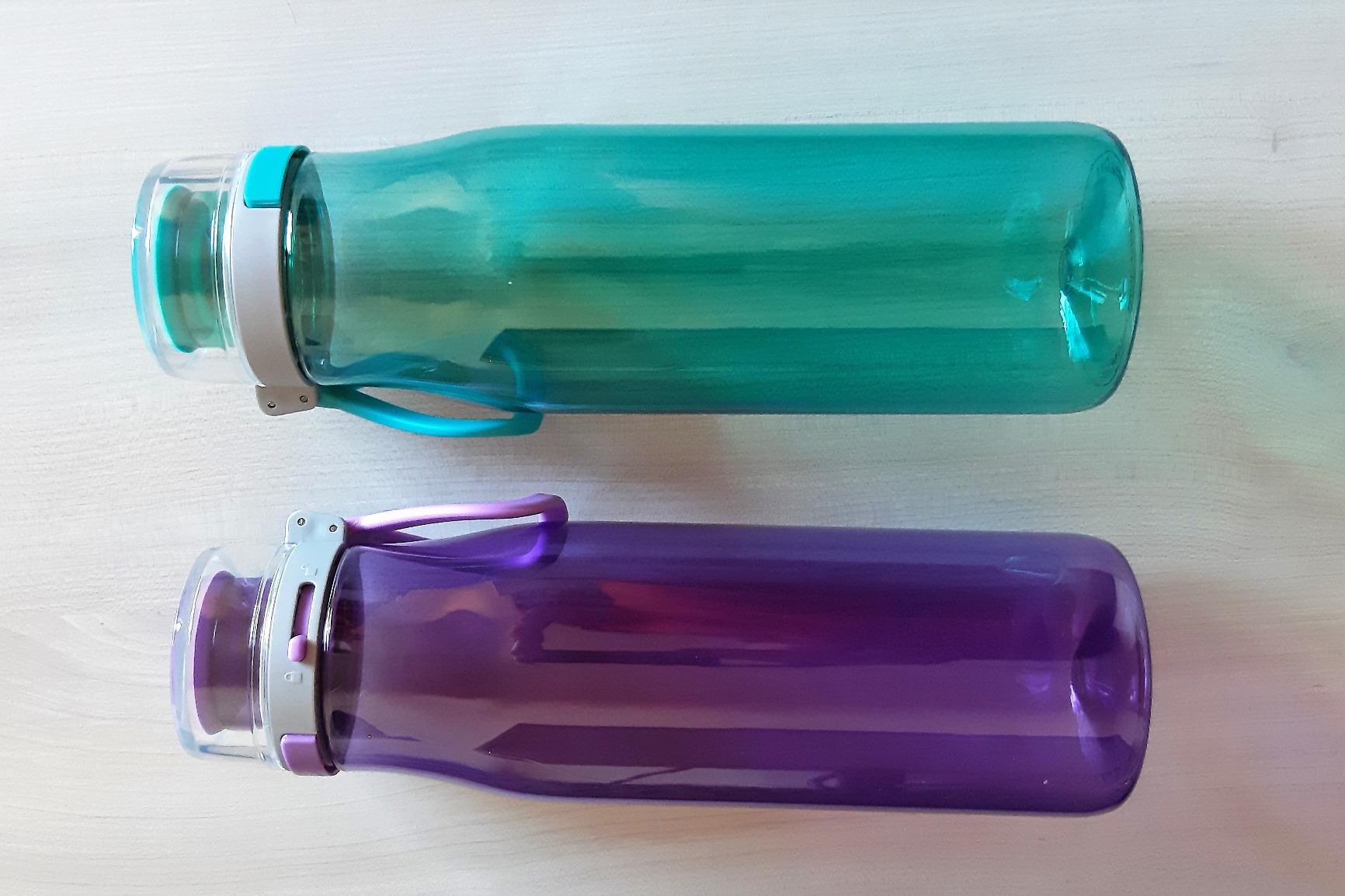AmazonBasics Borraccia Sportiva 680 ml 2 Pezzi Blu Viola