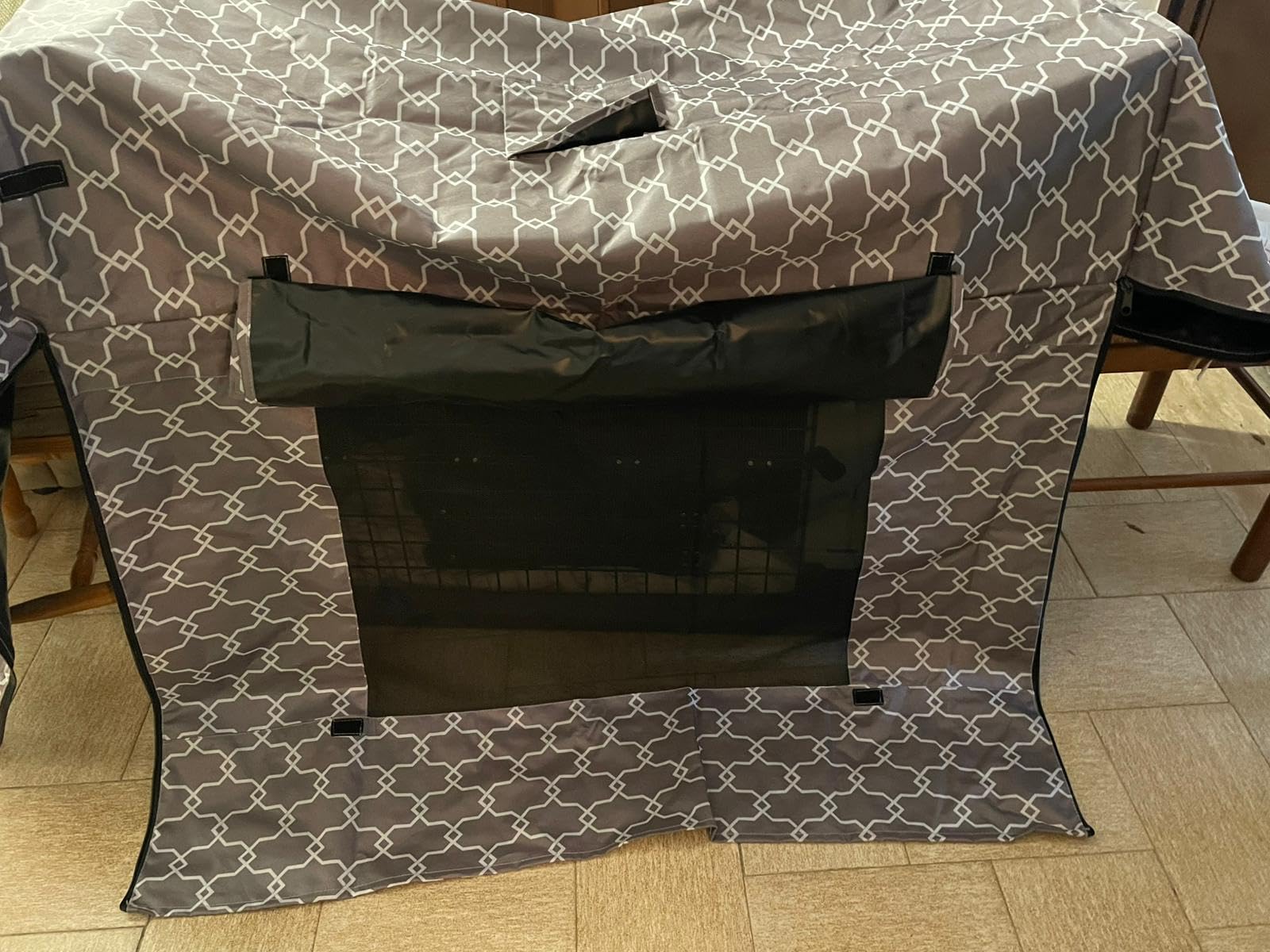 Amazon Basics Copertura Gabbia Cani 122 cm Motivo Poliestere