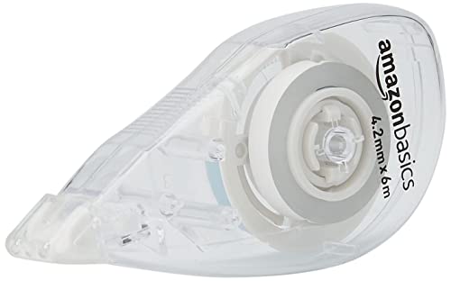 Amazon Basics Correttore a Nastro 4,2 mm x 6 m 10 Pezzi Bianco