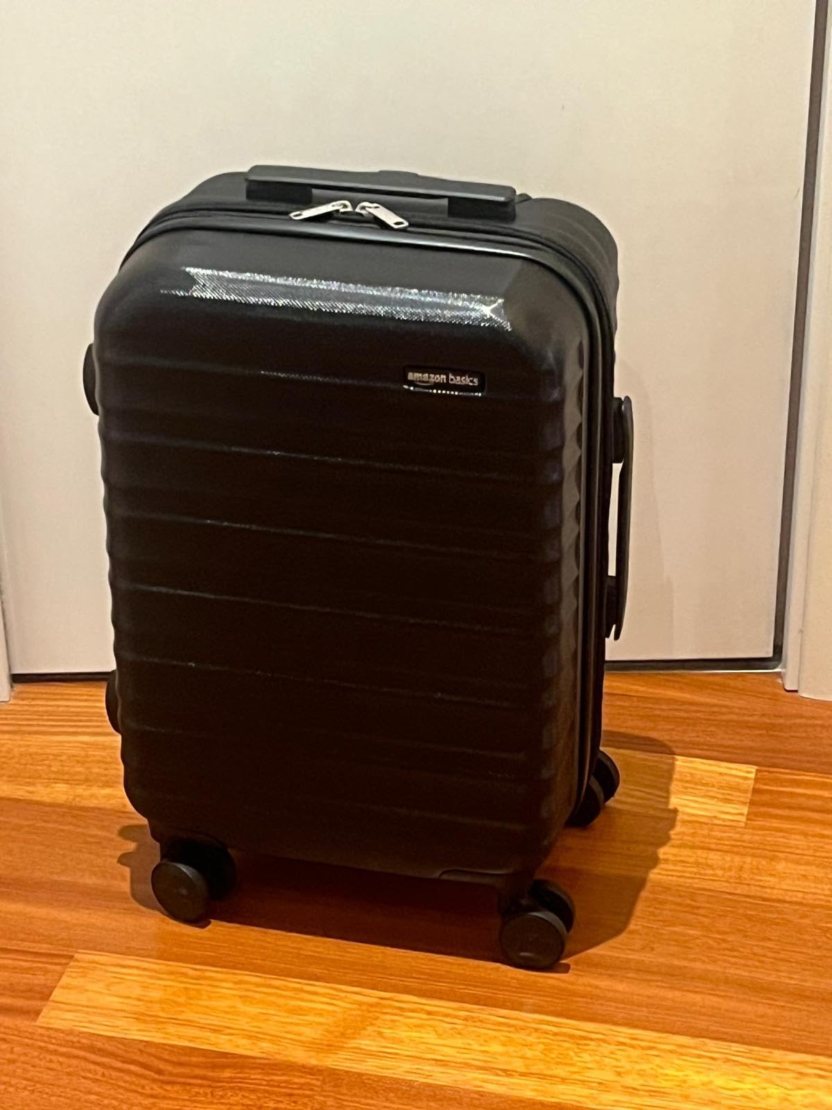 Amazon Basics Valigia Rigida Mano 55 cm Azzurra 32L