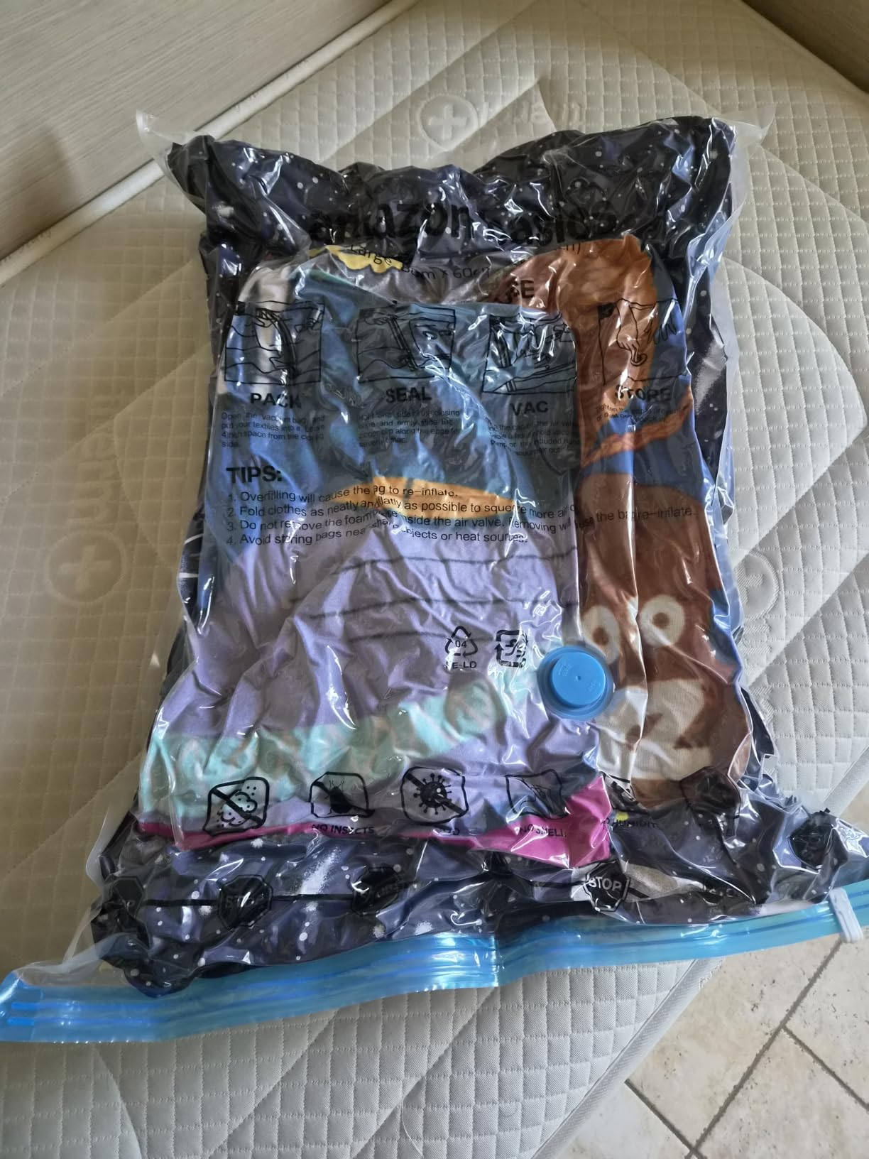 Amazon Basics sacchetti sottovuoto combo 6 pezzi con pompa