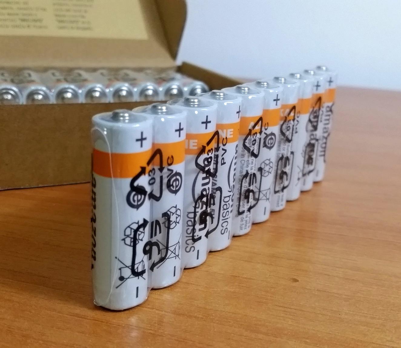 Amazon Basics Batterie Alcaline AAAA 1,5V 8 Pezzi Lunga Durata