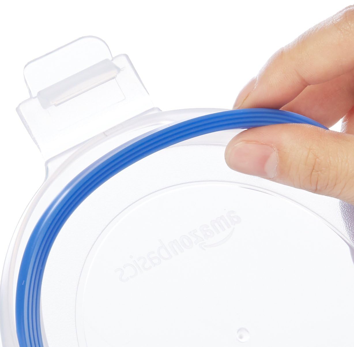 Amazon Basics Contenitori Vetro Ermetici 14 Pezzi 7+7 Coperchi Blu
