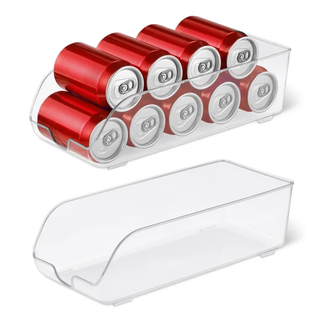 Amazon Basics organizer lattine frigo set 2 pezzi dispenser