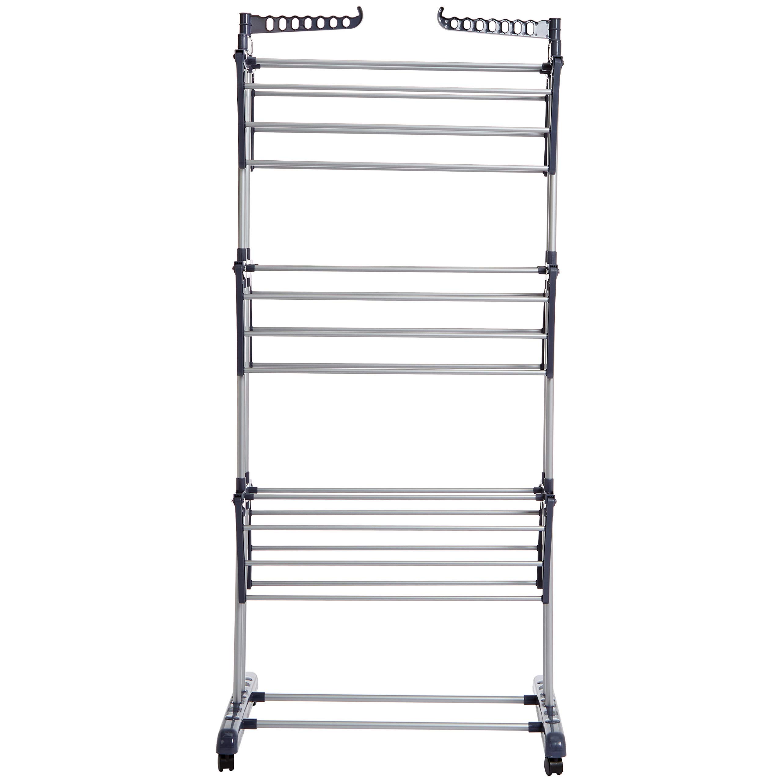 AmazonBasics Stendibiancheria a Torre 4 Livelli Bianco 173cm