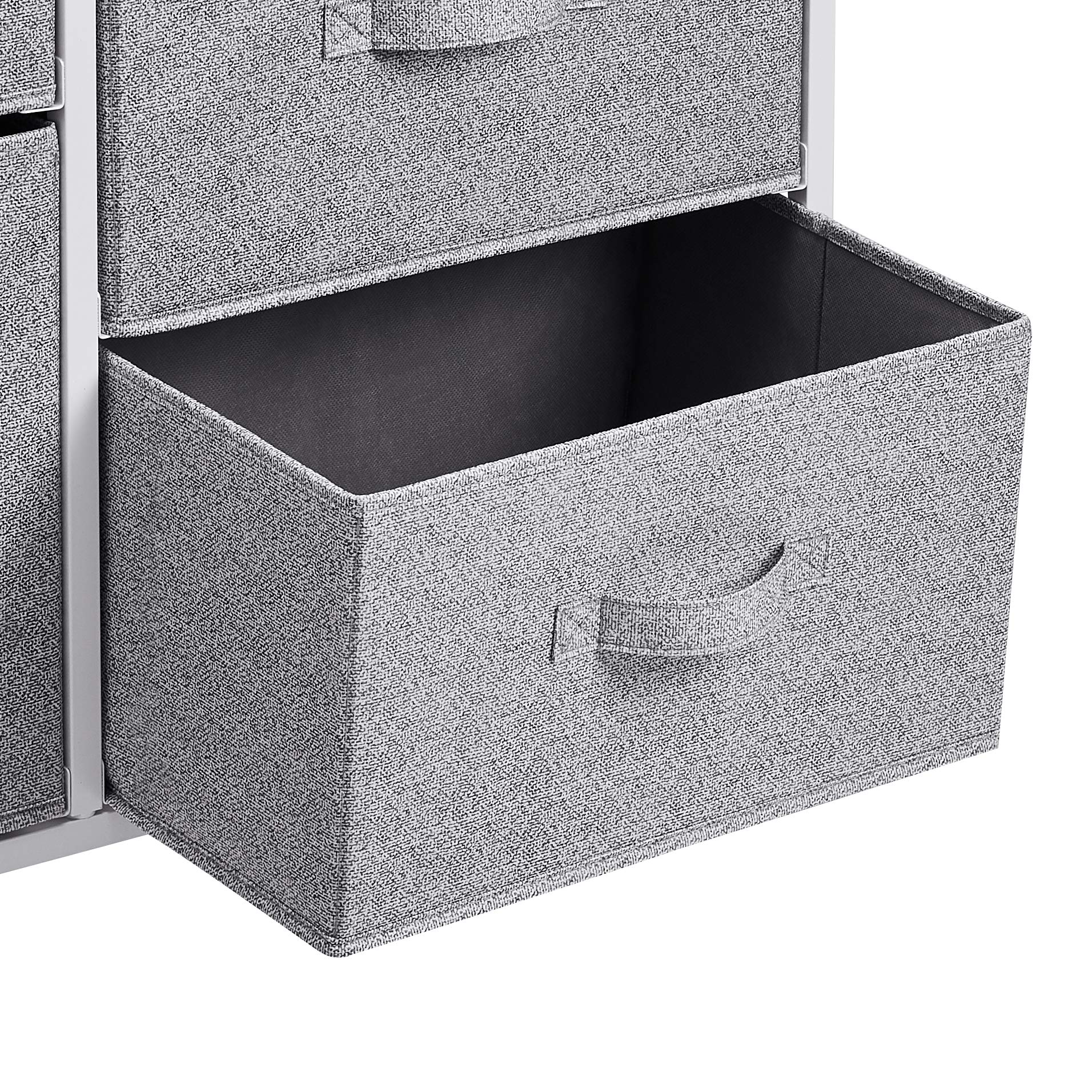 Amazon Basics Cassettiera 5 Cassetti Tessuto Bianca Armadio