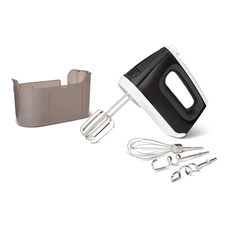 Amazon Basics Mixer Manuale Elettrico 400W 6 Velocità Nero
