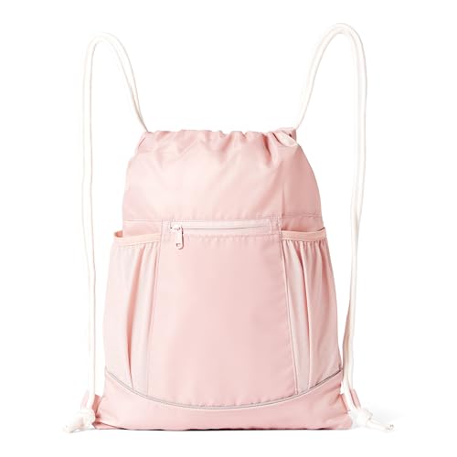 Amazon Basics Zaino Sacca Coulisse Rosa Taglia L