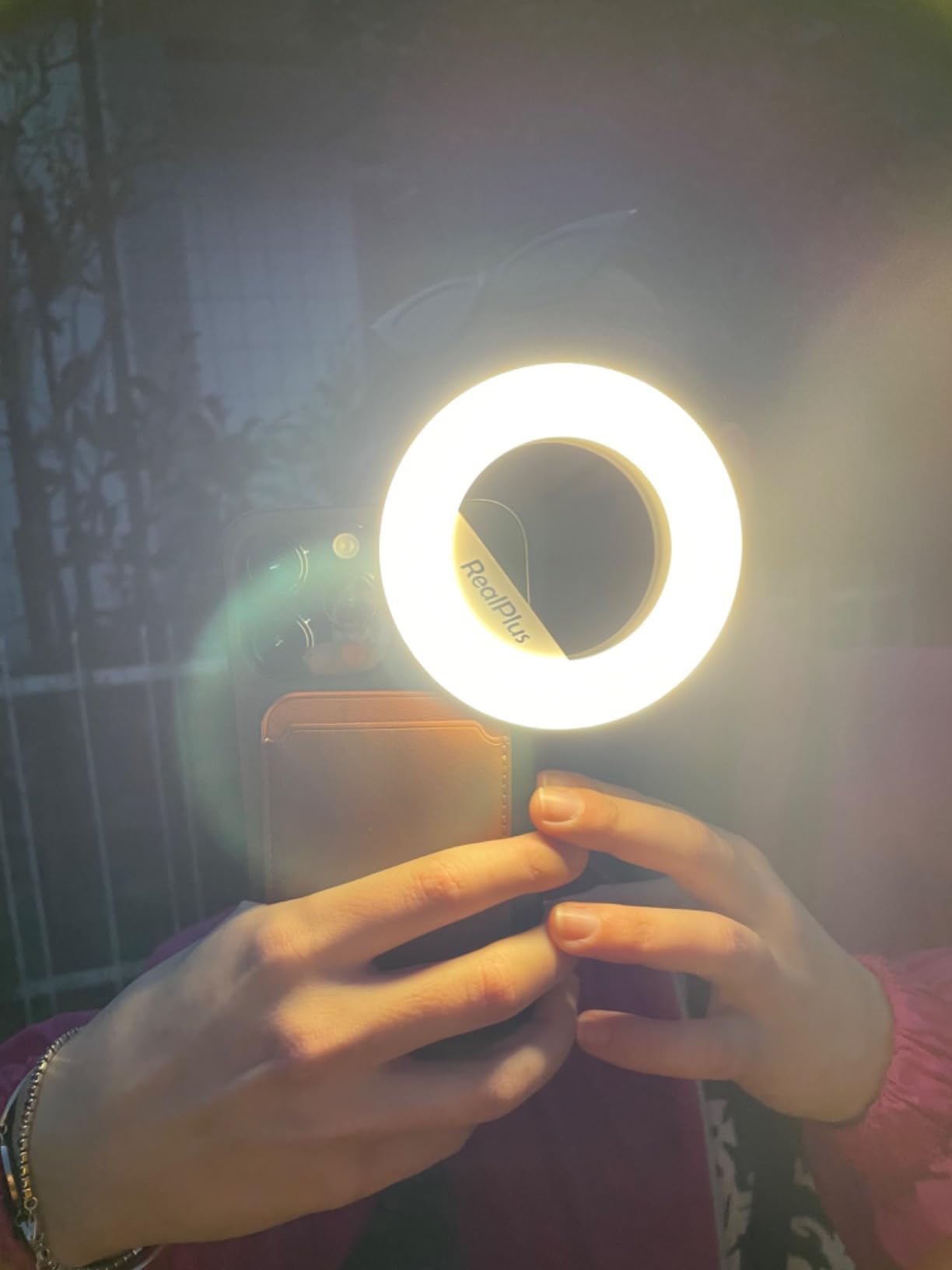 RealPlus Luce Selfie ad Anello LED con Clip Ricaricabile 40 LED