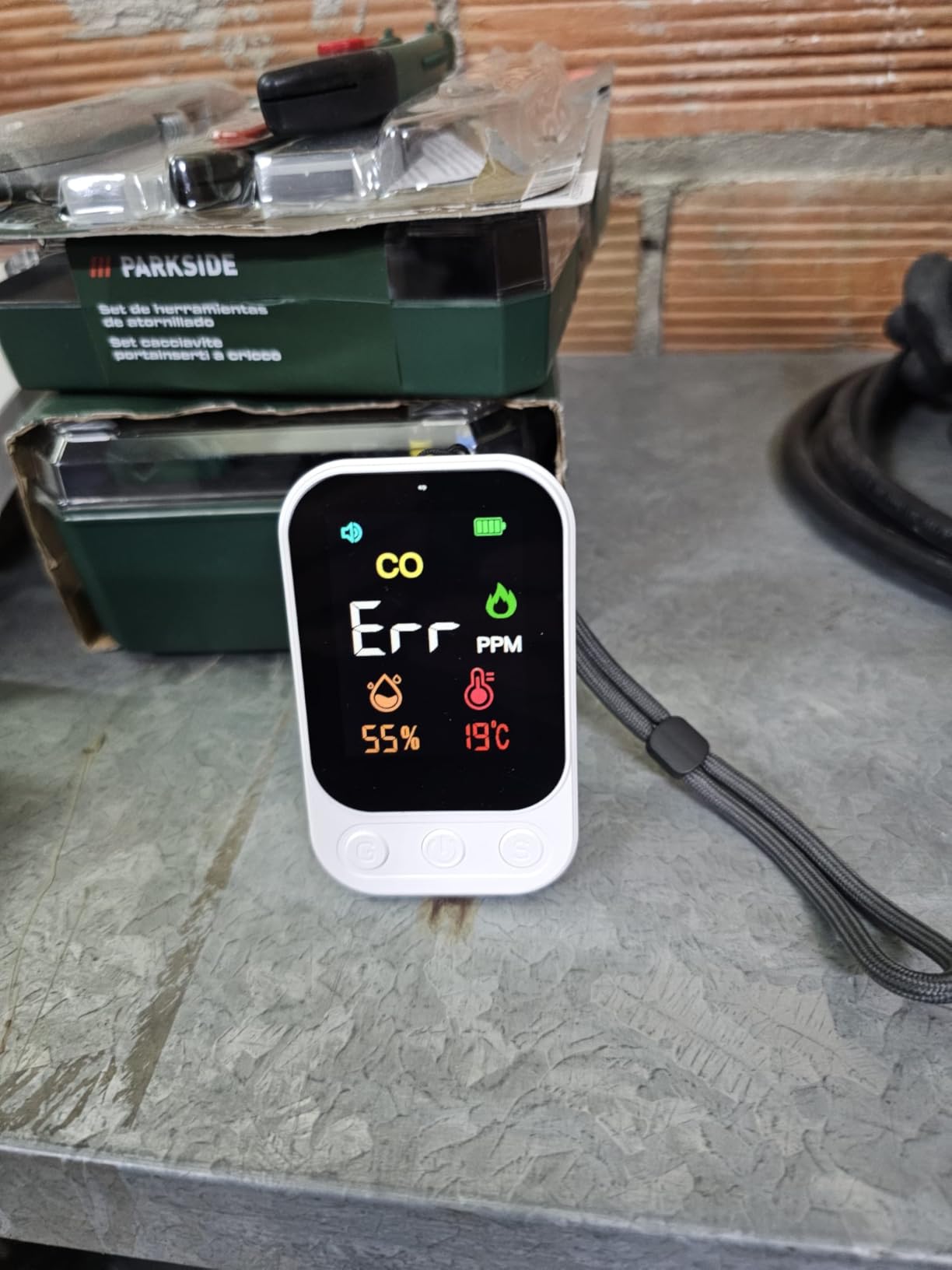 RealPlus Rilevatore CO Portatile EN50291 Temperatura
