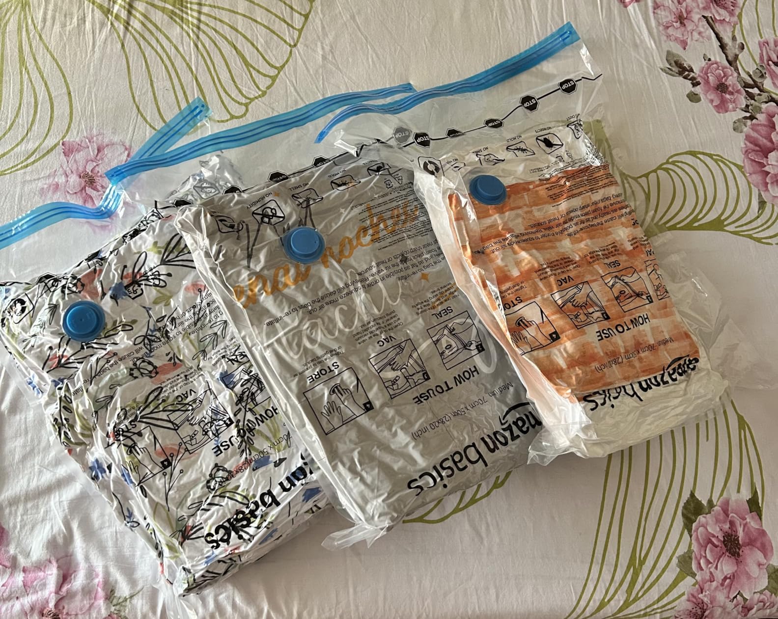 Amazon Basics sacchetti sottovuoto combo 6 pezzi con pompa