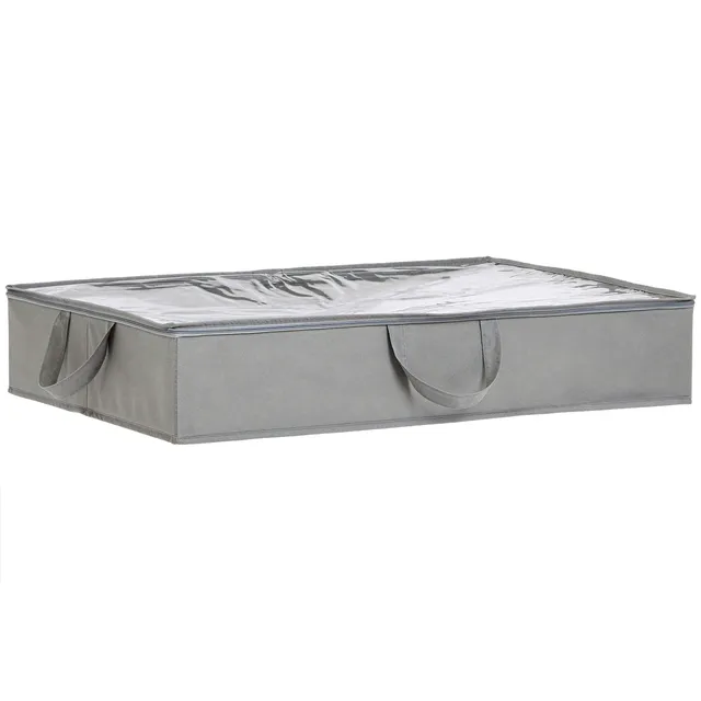 AmazonBasics Contenitore Sottoletto 77x51cm Grigio 2 Pezzi