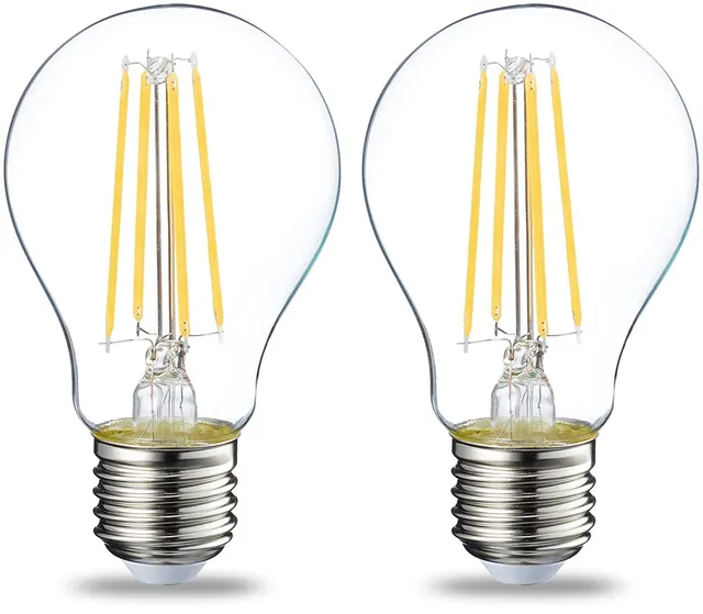 AmazonBasics Lampadine LED E27 7W Luce Calda 2 Pezzi
