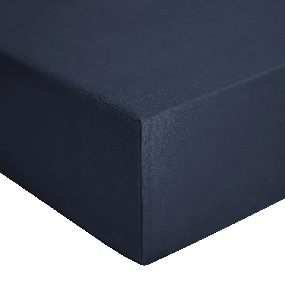 AmazonBasics Lenzuolo con Angoli Jersey 90x200 Blu Marino