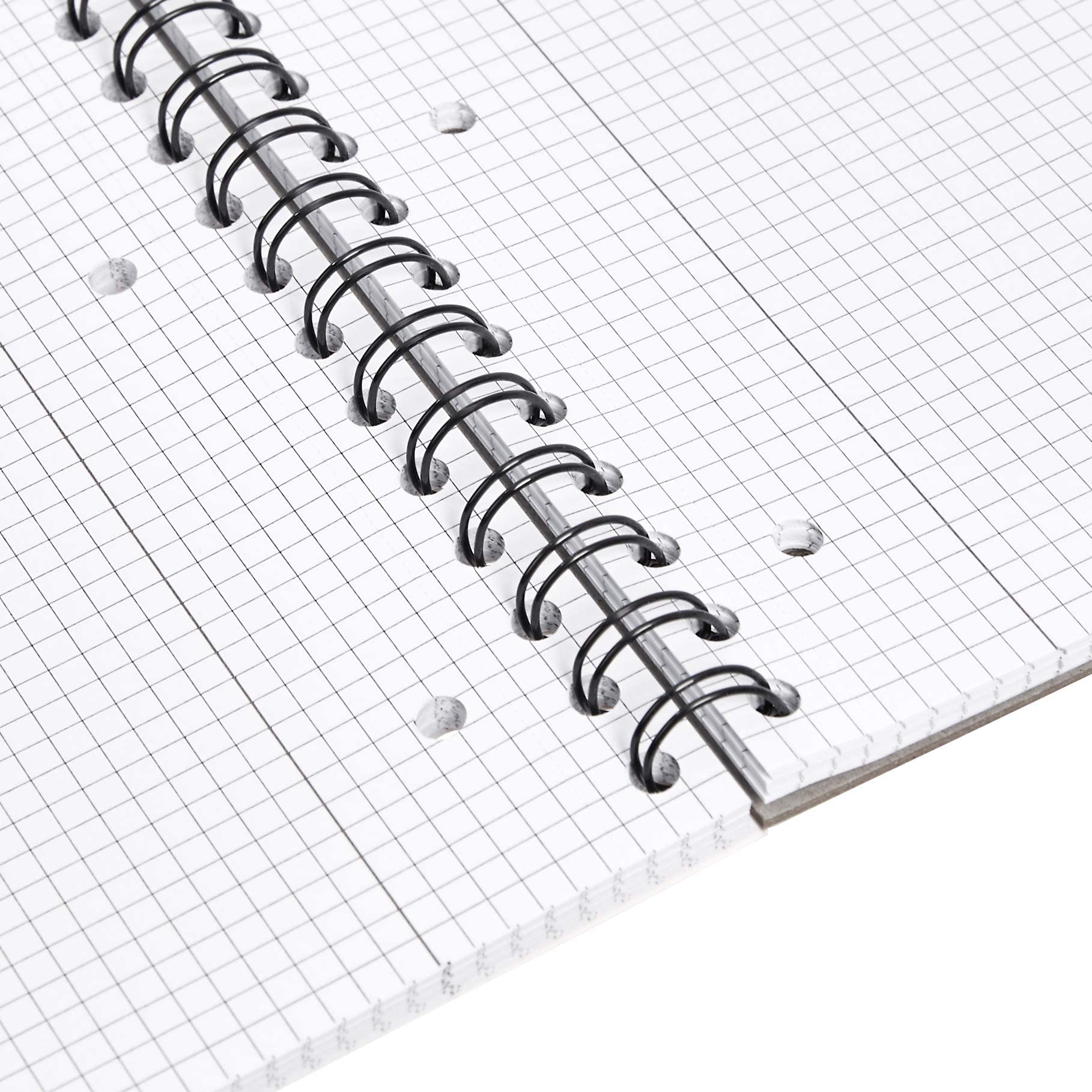 AmazonBasics Quaderno Spirale A4 Quadretti 5 Pezzi 90 g/m²