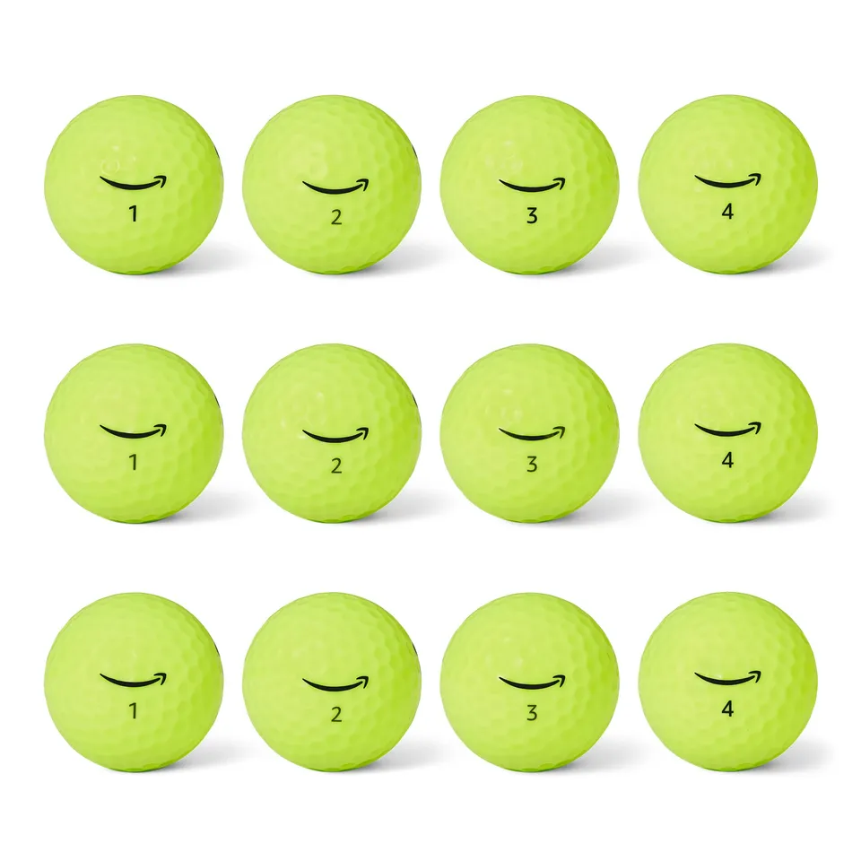 Amazon Basics Core Soft Palline Golf Gialle 12 Pezzi Morbide